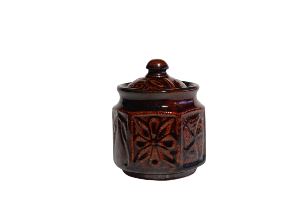 VAH Salt Container for Kitchen Ceramic Salt Jadi Jars Kitchen Ceramic Jar Ceramic Pot (500ml)