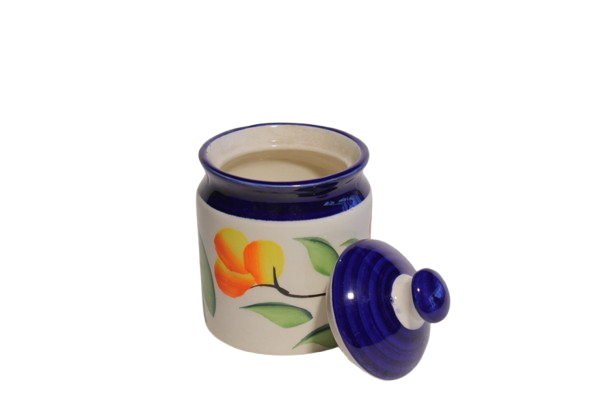 Multicolor Ceramic Jars for Kitchen Storage | Ceramic Jars for Pickles & Salt Jars for Salt 500 gm