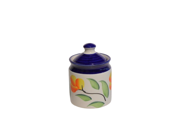 Multicolor Ceramic Jars for Kitchen Storage | Ceramic Jars for Pickles & Salt Jars for Salt 500 gm