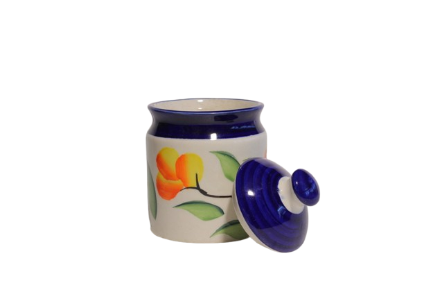 Multicolor Ceramic Jars for Kitchen Storage | Ceramic Jars for Pickles & Salt Jars for Salt 500 gm