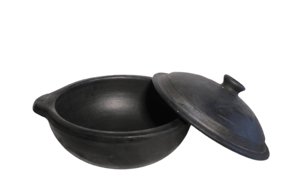 Traditional Black Die Kadai | Earthenware Pot