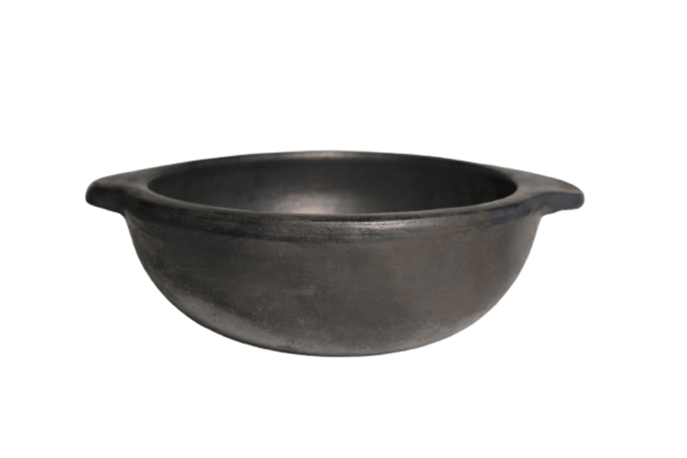 Traditional Black Die Kadai | Earthenware Pot