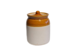 Handicrafts Ceramic Pickle Jars with Lid | Barni Achar Containers Storage Jar for Spice Pickle Chatni Acher ( 2litter)