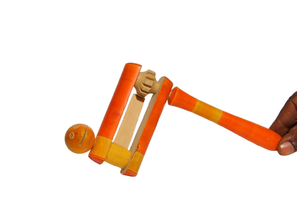 Mann Vaasam Kids Wooden Toys Rattles Rattle ( Orange )