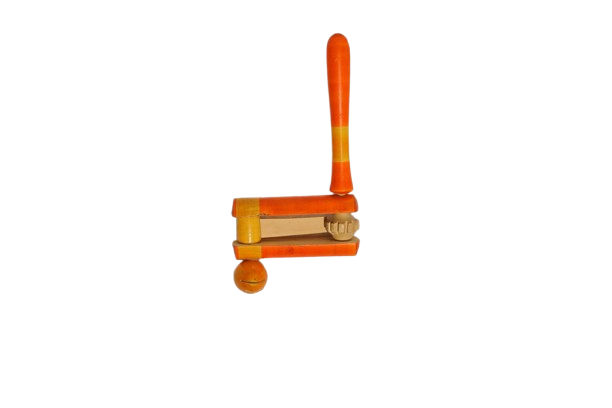 Mann Vaasam Kids Wooden Toys Rattles Rattle ( Orange )