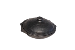 Clay Appam Maker with Lid | Clay Appachatti | Clay Appam Chatti with Handle for Cooking