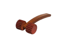 Vins Handmade Wooden 2 Wheel Massager Roller | Improved Blood Circulation Set of 1