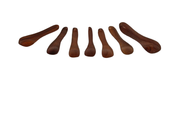 GIVIEO Naturals Ice-Cream Sugar Salt Small Wooden Masala Spoon / Coffee Spoon / Tea Spoon / Sugar Spoon /Table Spoon Set  (Pack of 10)