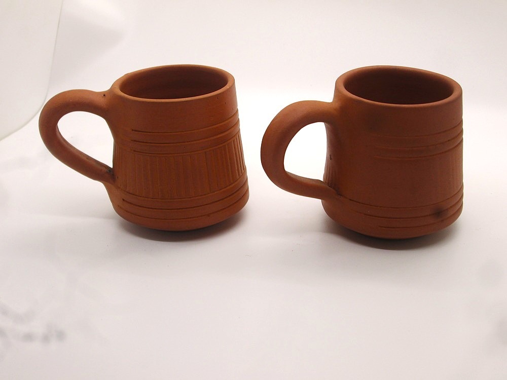 Mann Vaasam Pack of 2 Earthenware Natural Clay Tea Cup | Coffee cup 