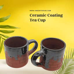 Ceramic Coated Clay Tea Cup | Coffee Cup Set of 2 