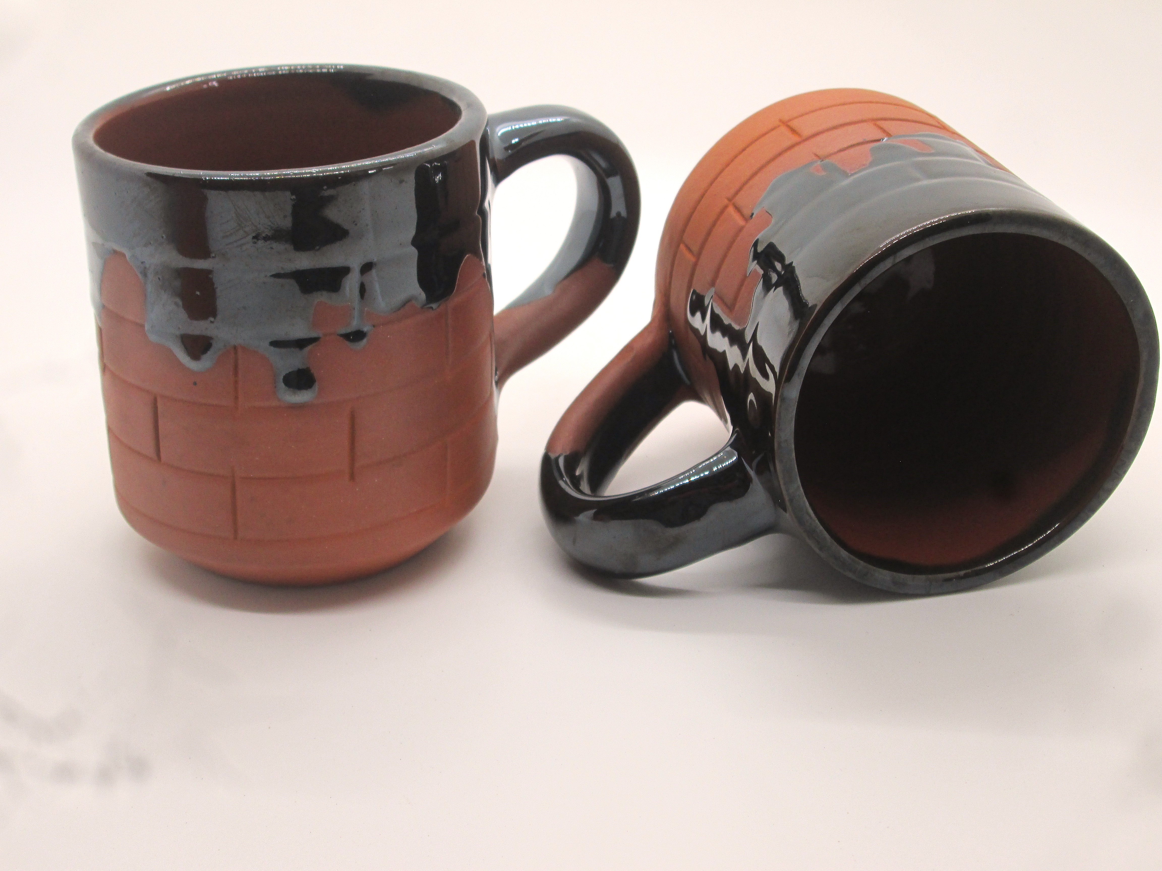 Ceramic Coated Clay Tea Cup | Coffee Cup Set of 2 