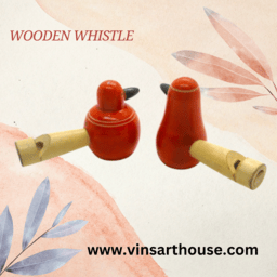  Vins Channapatna Toys Wooden Bird Whistle for Kinds Pack of 2