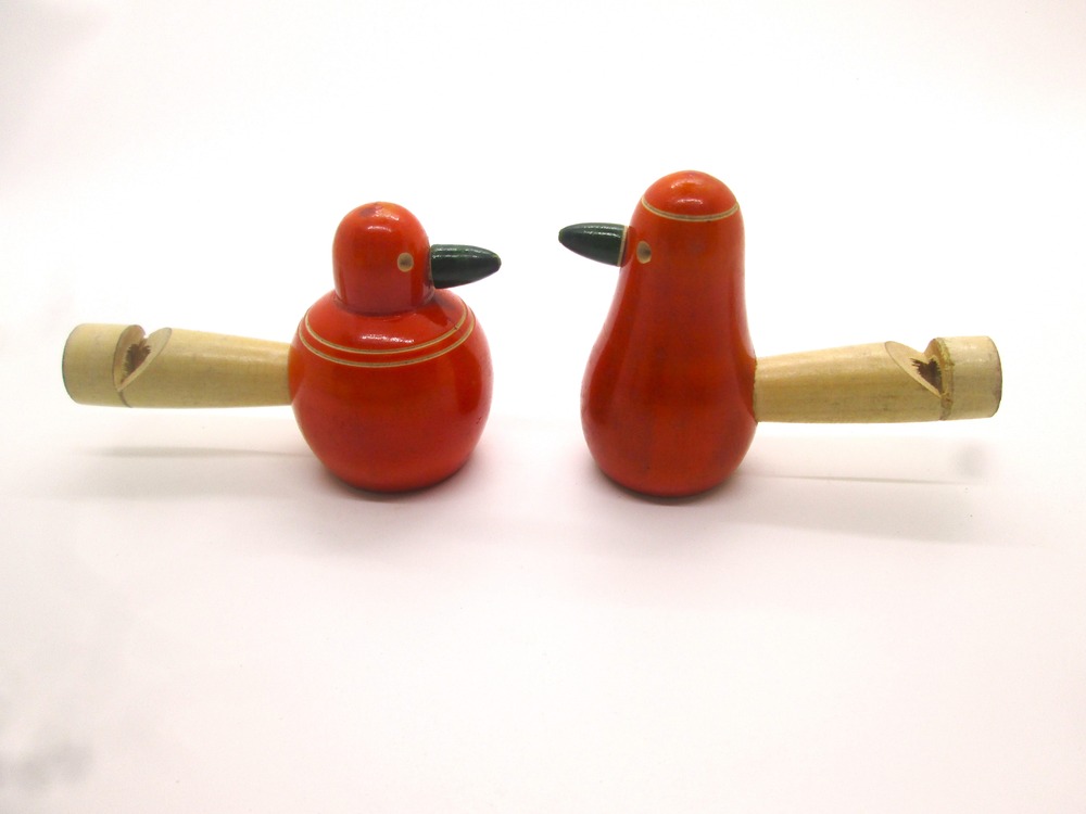  Vins Channapatna Toys Wooden Bird Whistle for Kinds Pack of 2