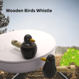 Channapatna Toys Wooden Bird Whistle Toy for Kids Set of 2 pcs | Discover Sounds