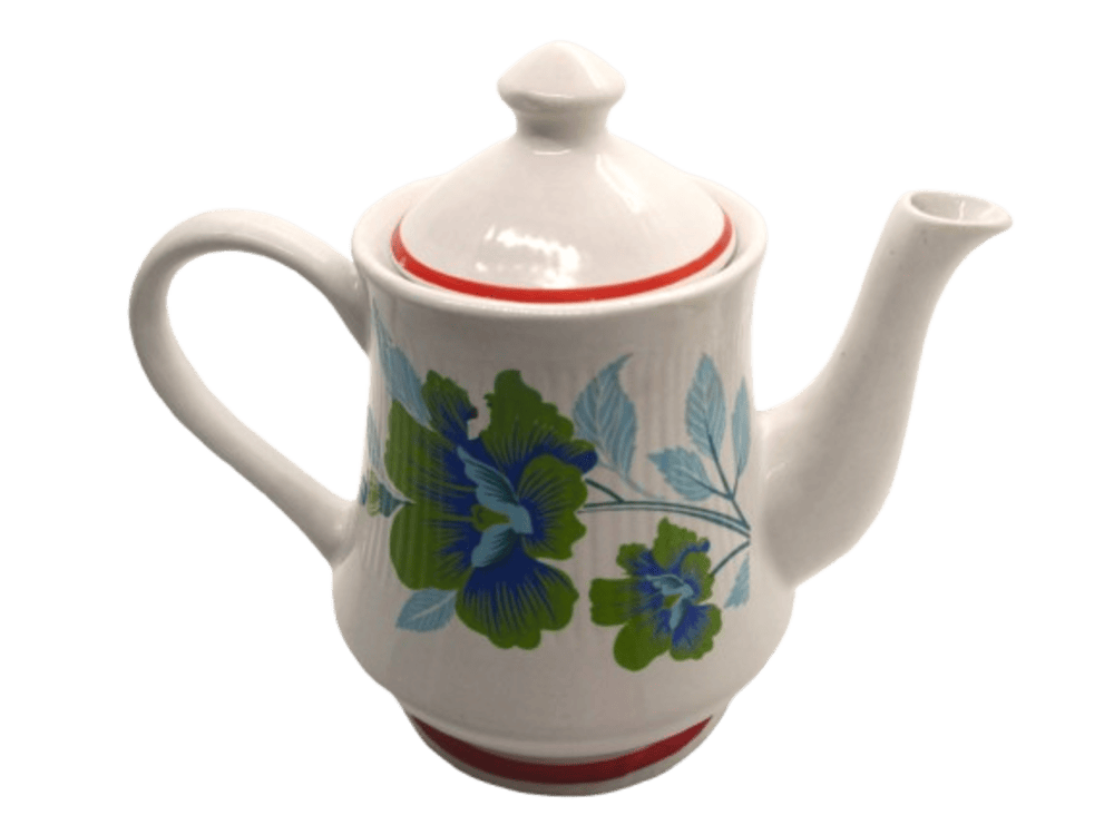  VAH Handmade ceramic teapot [1000ML Blossom Printed tea Pot 