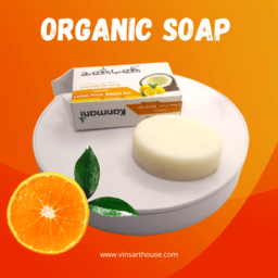 100% Handmade Pure Cold Pressed coconut Oil Soap | Lemon | Beauty Bar