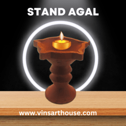 Big Terracotta Diya with Stand for Puja & Festival | Diya for Karthigai Deepam Agal | Clay Diya Pack of 2