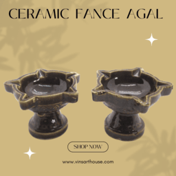 Ceramic Traditional Five faceing Design lamps | Anju muga vilaku | Diya with 5 face Oil lamp for Festival & Regional rituals 