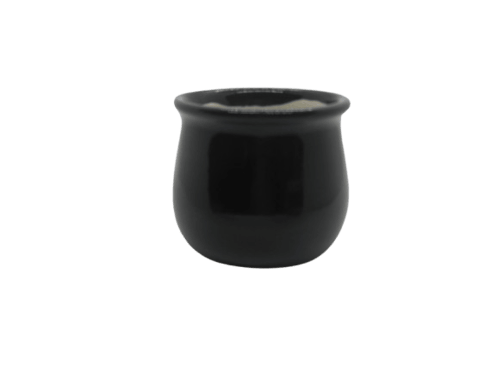 Black Color 3.5 Inch Home Decor Ceramic Planters 