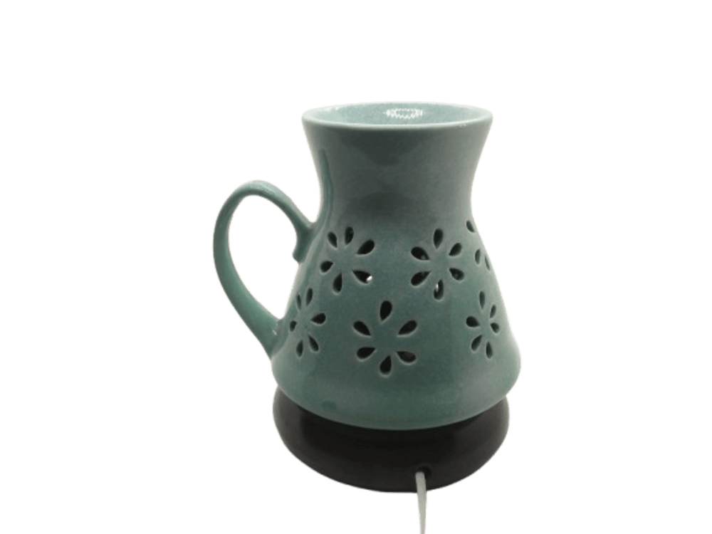 Handcrafted Ceramic Electric Lamp Shaped Aroma Diffuser| Aroma Oil Burner for Aromatherapy| Home Decor and Fragrance with Aroma Oils