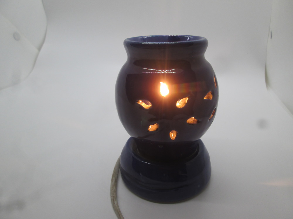 Handcrafted Ceramic Electric Lamp Shaped Aroma Diffuser | Aroma Oil Burner for Aromatherapy|