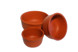 Mann Vaasam Clay Chatni Bowls |  pack of 3 