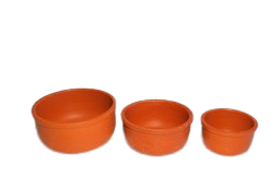 Mann Vaasam Clay Chatni Bowls |  pack of 3 