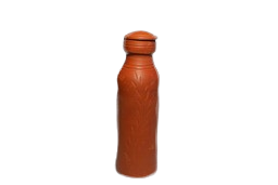 Vins Organic Clay Crafts Clay Water Bottle , Handcrafted Terracotta Water Bottle 1000 ml, Brown