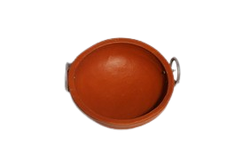 Mann Vaasam Medium Aluminum Handle Kadai Earthenware Kadhai 500ml   