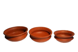 Set of 3 Tamil Nadu Traditional South Indian Village Pottery Clay Pot for Cooking | Earthen Cookware