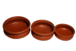 TN Village Traditional Pottery Clay Cooking Pot | Handi |MudKadai | Earthen Cookwear | Set of 3