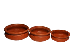 TN Village Traditional Pottery Clay Cooking Pot | Handi |MudKadai | Earthen Cookwear | Set of 3