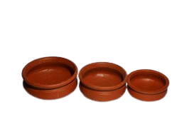 TN Village Traditional Pottery Clay Cooking Pot | Handi |MudKadai | Earthen Cookwear | Set of 3