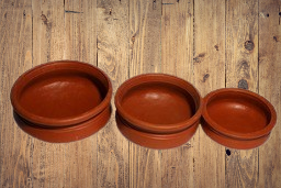 TN Village Traditional Pottery Clay Cooking Pot | Handi |MudKadai | Earthen Cookwear | Set of 3